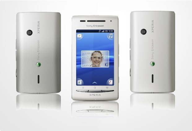 Sony Ericsson Xperia X8, wei-silber