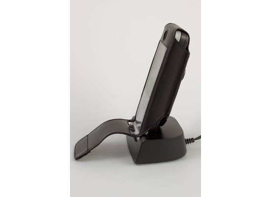 Soryt Ledertasche mit PVC-Dreh-Gürtelclip Unify OpenScape für SL5 Mobilteil, schwarz