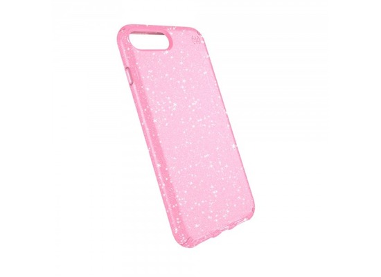 Speck HardCase Speck PRESIDIO iPhone (8) Plus Clear/Glitter - Bella Pink With Gold Glitter/Bella Pink