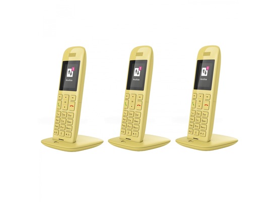 Telekom Speedphone 11 - TRIO Set - gelb