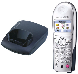 Telekom T-Sinus 701K Pack Color, schwarzblau/silber