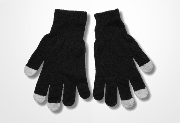 Touchscreen-Handschuhe (kapazitiv) Größe S-M, schwarz