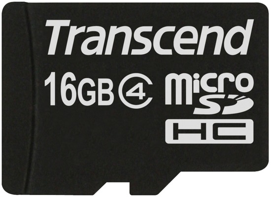 Transcend microSDHC Class 4, 16GB
