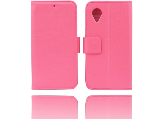 Twins BookFlip fr Google Nexus 5, pink