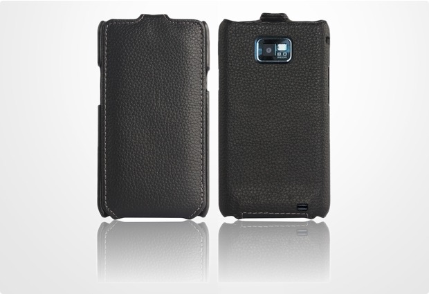 Twins Flip 2.0 fr Samsung i9100 Galaxy S2, schwarz