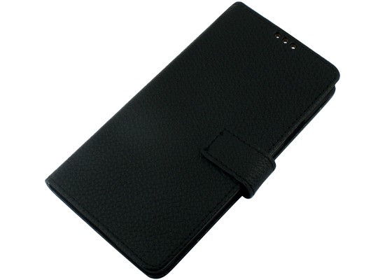 Twins Kunstleder Flip Case fr HTC M8 mini,schwarz