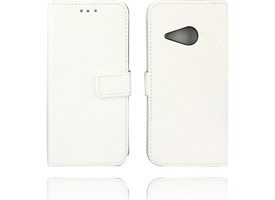 Twins Kunstleder Flip Case fr HTC M8 mini,wei