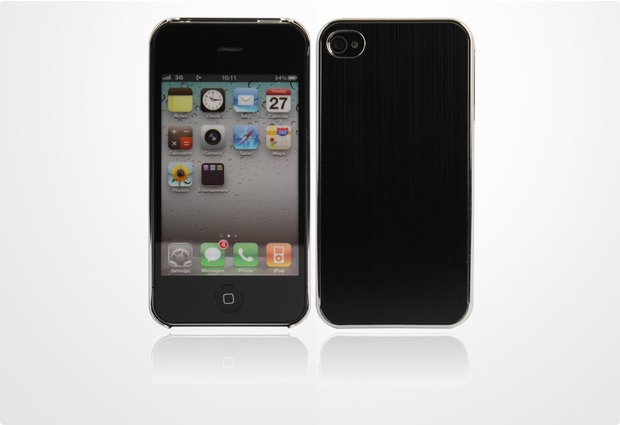 Twins Metal Cascade fr iPhone 4/4S, schwarz
