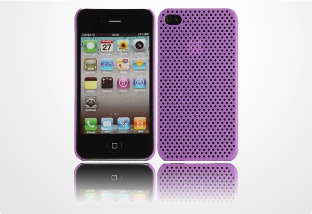 Twins Perforated Big fr iPhone 4/4S, lila