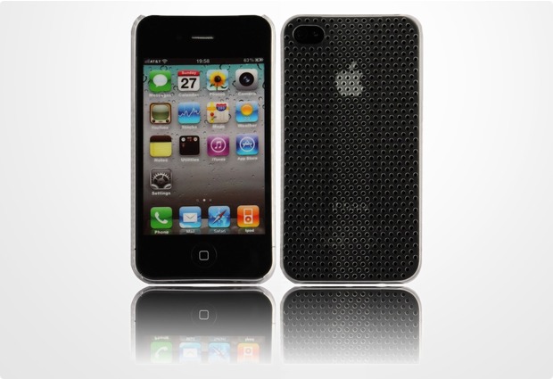 Twins Perforated Big fr iPhone 4/4S, milchig