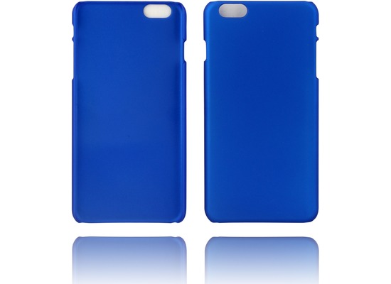 Twins Rubber oil finished Case fr iPhone 6 Plus blau Matt