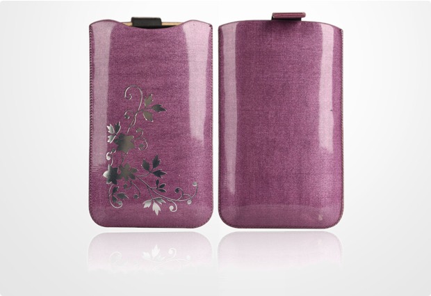 Twins Shiny Pouch Elegance fr Samsung i9100 Galaxy S2, violett