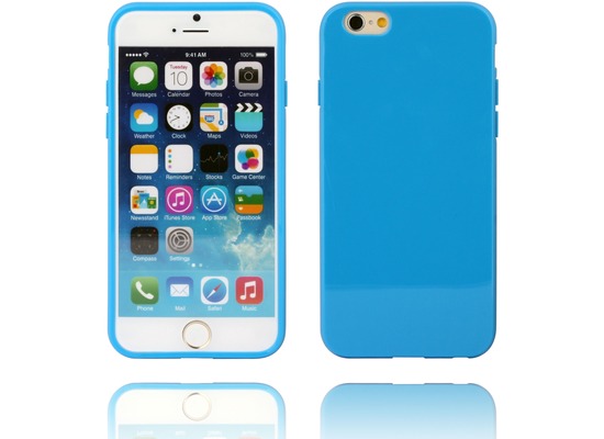 Twins Soft Case glossy fr iPhone 6 blau