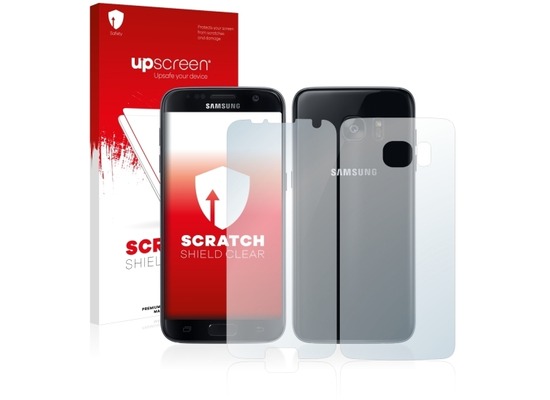 upscreen Scratch Shield Clear Premium Displayschutzfolie fr Samsung Galaxy S7 Edge (Vorder + Rckseite)
