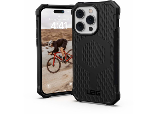 Urban Armor Gear Essential MagSafe Case, Apple iPhone 14 Pro, schwarz, 114091114040