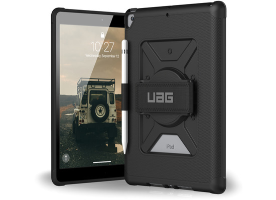 Urban Armor Gear Metropolis Handstrap Case, iPad 10,2 (2020 & 2019), schwarz, 12191L114040