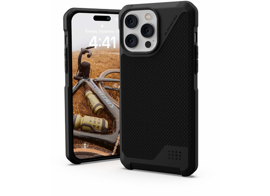 Urban Armor Gear Metropolis LT MagSafe Case, Apple iPhone 14 Pro Max, kevlar schwarz, 114051113940
