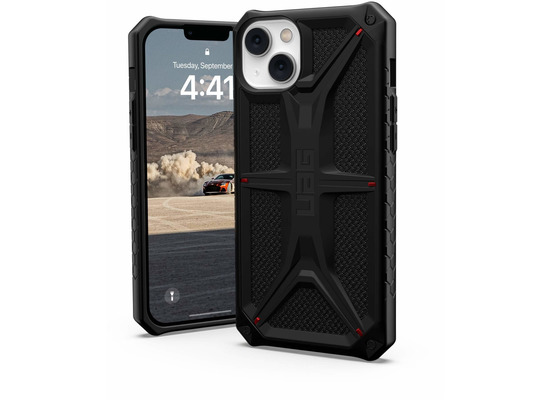 Urban Armor Gear Monarch Case, Apple iPhone 14 Plus, kevlar schwarz, 114033113940