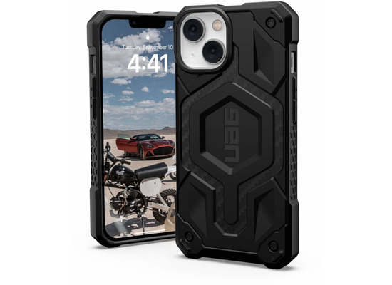 Urban Armor Gear Monarch Pro MagSafe Case, Apple iPhone 14/13, carbon fiber, 114028114242