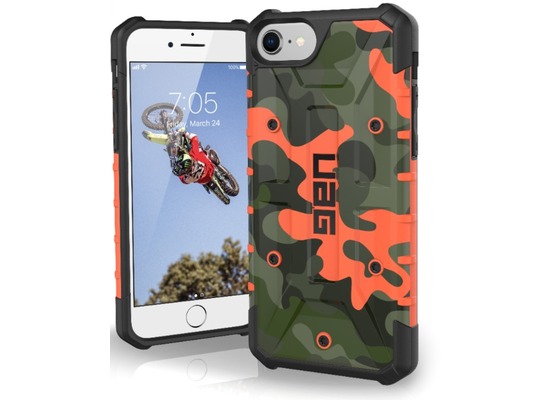 Urban Armor Gear Pathfinder Case, Apple iPhone 8/7/6S, rust (orange)/camo