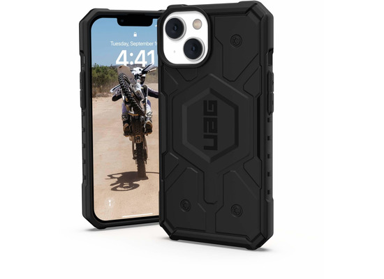 Urban Armor Gear Pathfinder MagSafe Case, Apple iPhone 14/13, schwarz, 114052114040