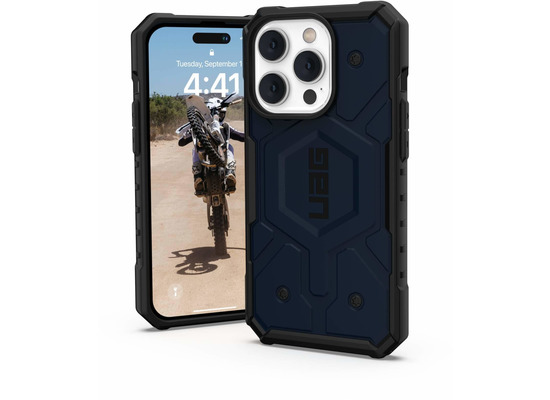 Urban Armor Gear Pathfinder MagSafe Case, Apple iPhone 14 Pro, mallard (blau), 114054115555