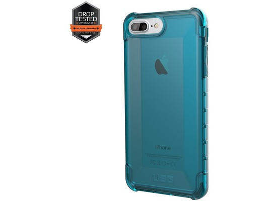 Urban Armor Gear Plyo Case, Apple iPhone 8 Plus/7 Plus/6S Plus, glacier (blau transparent)