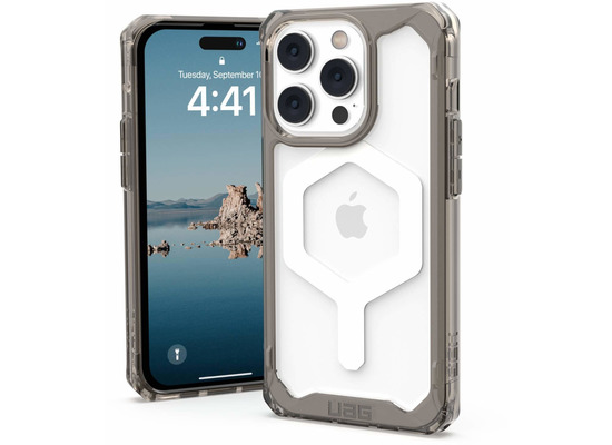 Urban Armor Gear Plyo MagSafe Case, Apple iPhone 14 Pro, ash (grau transparent), 114070113131
