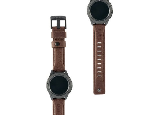 Urban Armor Gear UAG Leather Strap, Samsung Galaxy Watch 42mm, braun, 29181B114080