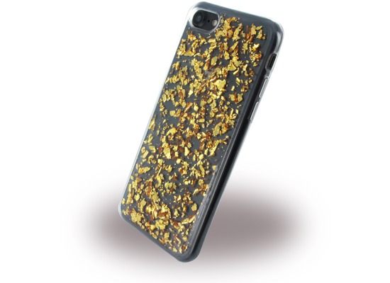 UreParts Flakes Case - Silikon Hülle - Apple iPhone 7 / 8 - Gold