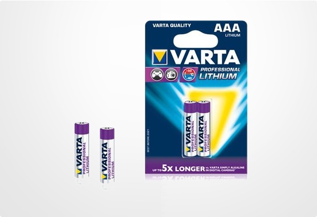 VARTA Professional Lithium Batterie Micro AAA 1100 mAh (2 Stck)