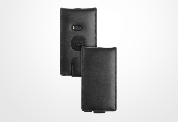 Works with Nokia Leather Flip Case fr Nokia Lumia 920, schwarz