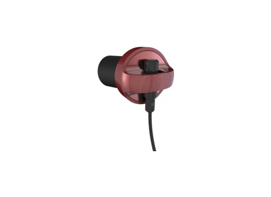 ZAGG Ifrogz Audio Carbide-Earbuds mit Mikrofon, Rot