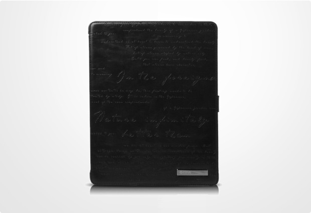 Zenus Masstige Lettering Diary Case für Apple iPad 3 / 4, schwarz