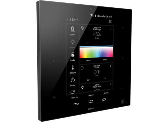 Zipato ZipaTile All-in-One Touchscreen Smart Home Gateway - schwarz