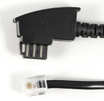 Hama DSL-Box-Kabel TAE-F-Stecker - Modular-Stecker 8p2c 10 m Weiß
